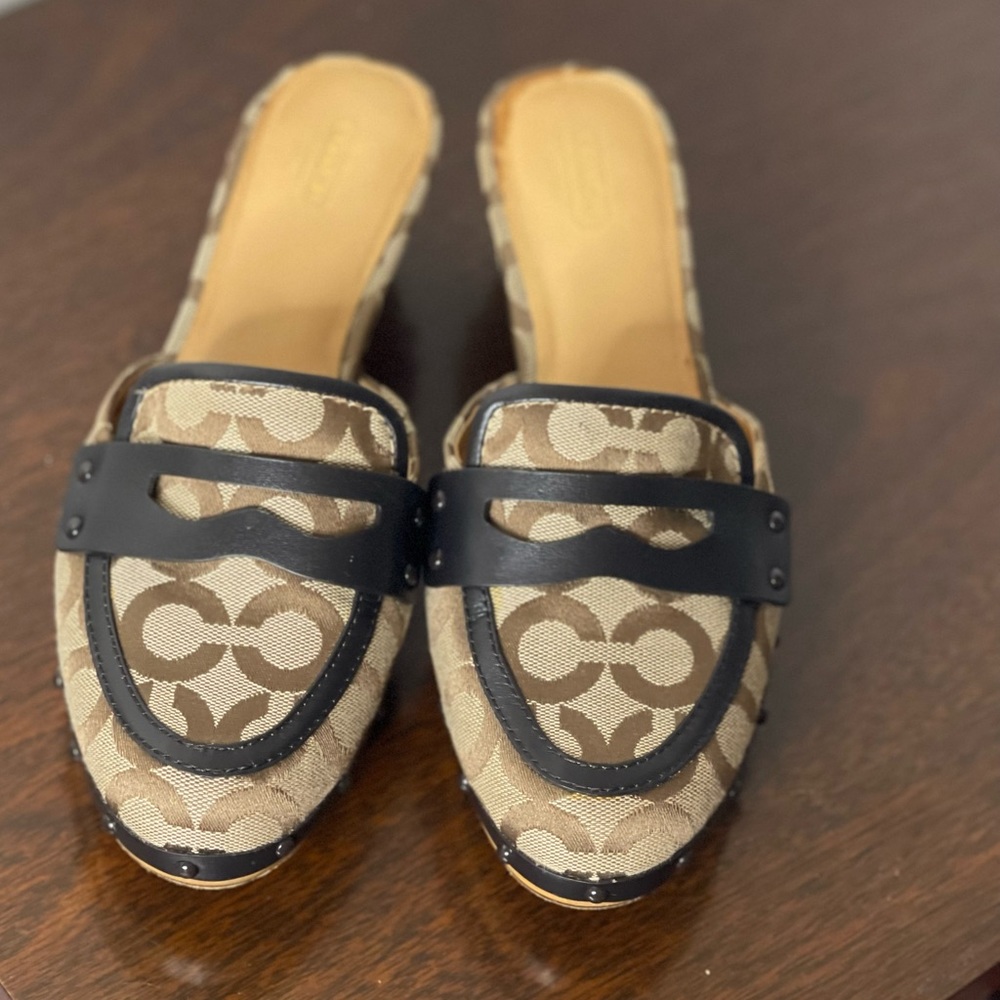 Coach Monogram Clogs